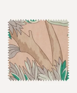 Liberty Interiors Furnishing Fabrics^Fabric Swatch - Palampore Trail Landsdowne Linen in Jade Ointment