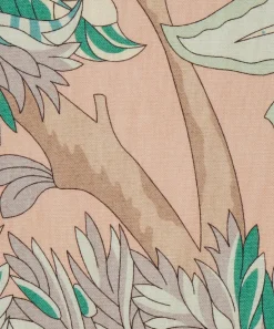 Liberty Interiors Furnishing Fabrics^Fabric Swatch - Palampore Trail Landsdowne Linen in Jade Ointment