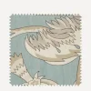 Liberty Interiors Furnishing Fabrics^Fabric Swatch - Palampore Trail Landsdowne Linen in Lichen