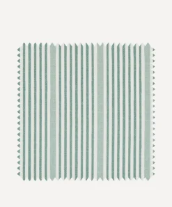 Liberty Interiors Furnishing Fabrics^Fabric Swatch - Park Stripe Cotton in Salvia