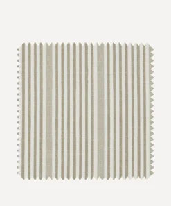 Liberty Interiors Furnishing Fabrics^Fabric Swatch - Park Stripe Cotton in Flax