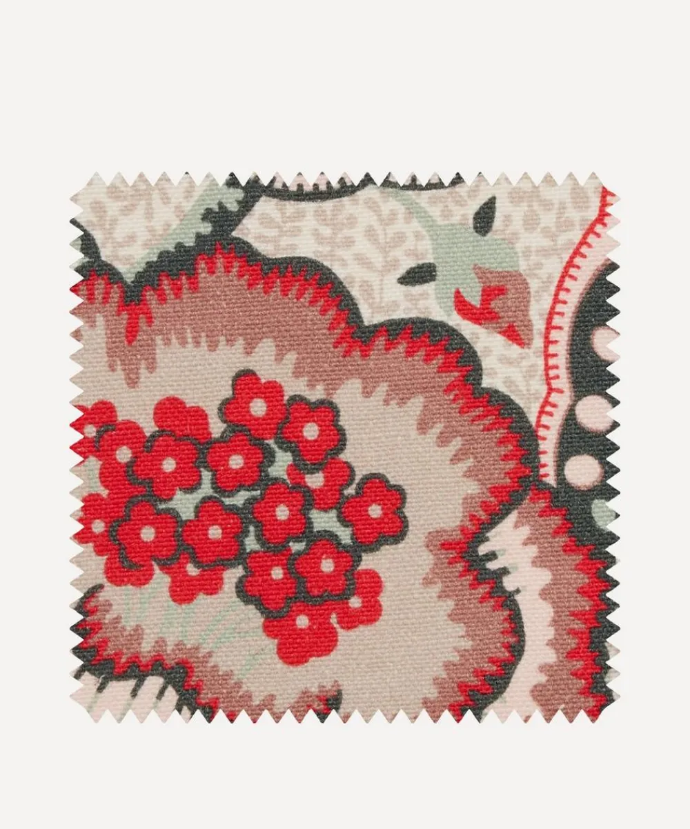 Liberty Interiors Furnishing Fabrics^Fabric Swatch - Patricia Emberton Linen in Lacquer