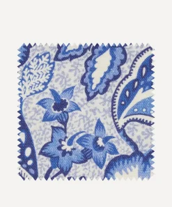 Liberty Interiors Furnishing Fabrics^Fabric Swatch - Patricia Ladbroke Linen in Lapis
