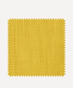 Liberty Interiors Furnishing Fabrics^Fabric Swatch - Plain Lustre Linen in Fennel