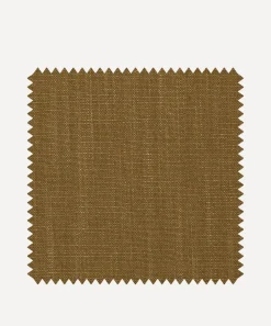 Liberty Interiors Furnishing Fabrics^Fabric Swatch - Plain Lustre Linen in Tobacco