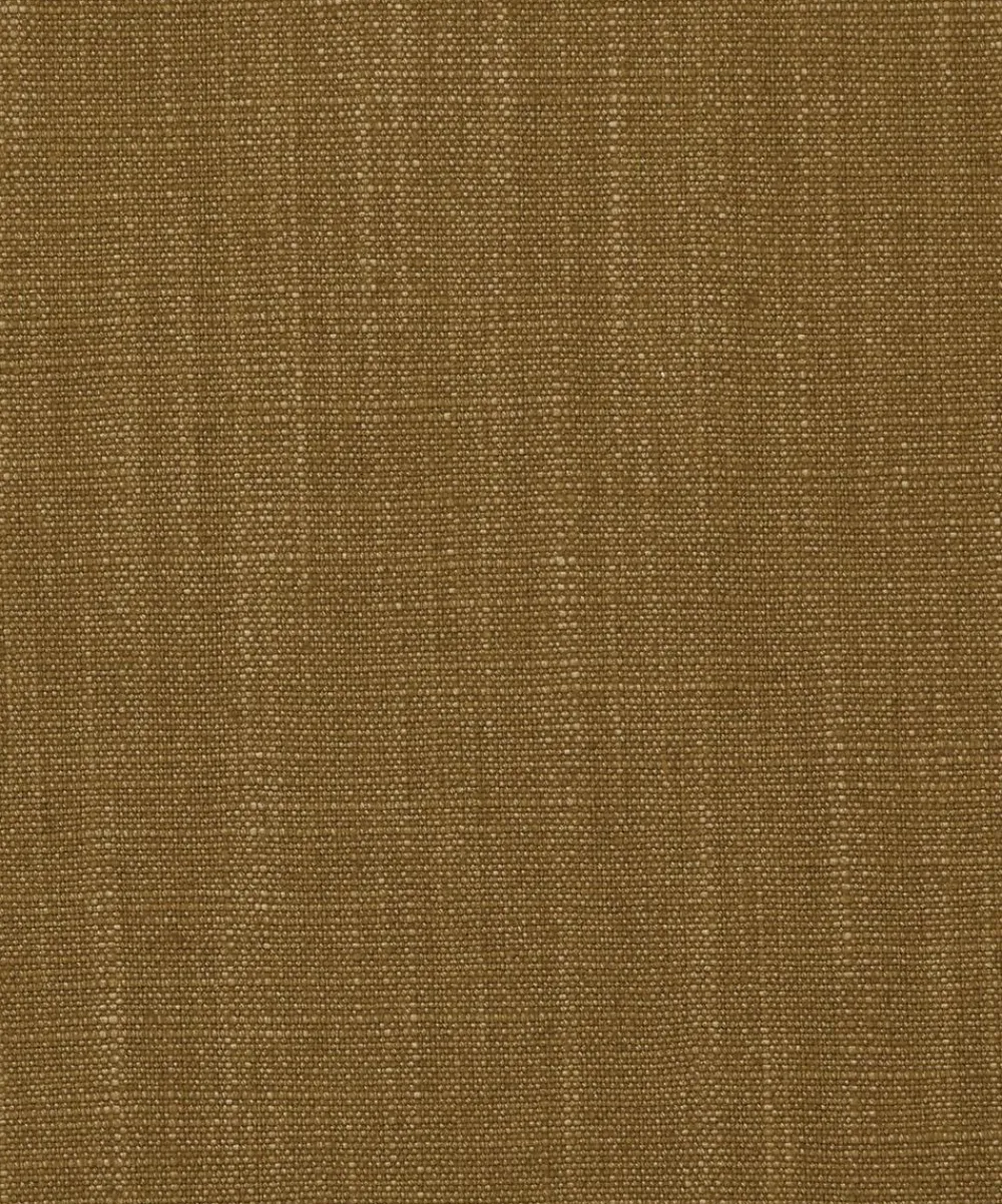 Liberty Interiors Furnishing Fabrics^Fabric Swatch - Plain Lustre Linen in Tobacco