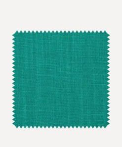 Liberty Interiors Furnishing Fabrics^Fabric Swatch - Plain Lustre Linen in Jade