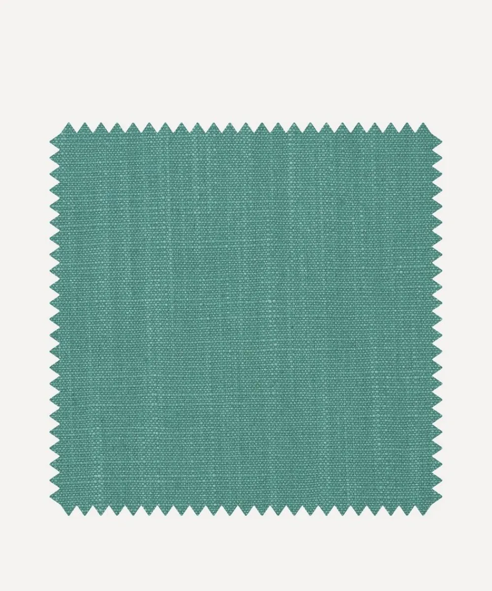 Liberty Interiors Furnishing Fabrics^Fabric Swatch - Plain Lustre Linen in Salvia