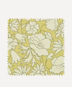Liberty Interiors Furnishing Fabrics^Fabric Swatch - Poppy Meadow Landsdowne Linen in Fennel