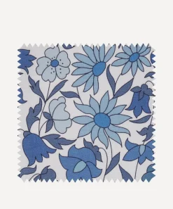 Liberty Interiors Furnishing Fabrics^Fabric Swatch - Poppy Meadowfield Landsdowne Linen in Lapis