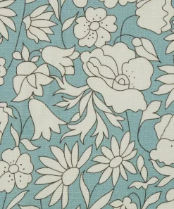 Liberty Interiors Furnishing Fabrics^Fabric Swatch - Poppy Meadow Landsdowne Linen in Lichen