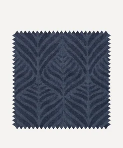 Liberty Interiors Furnishing Fabrics^Fabric Swatch - Quill Landsdowne Linen in Lapis