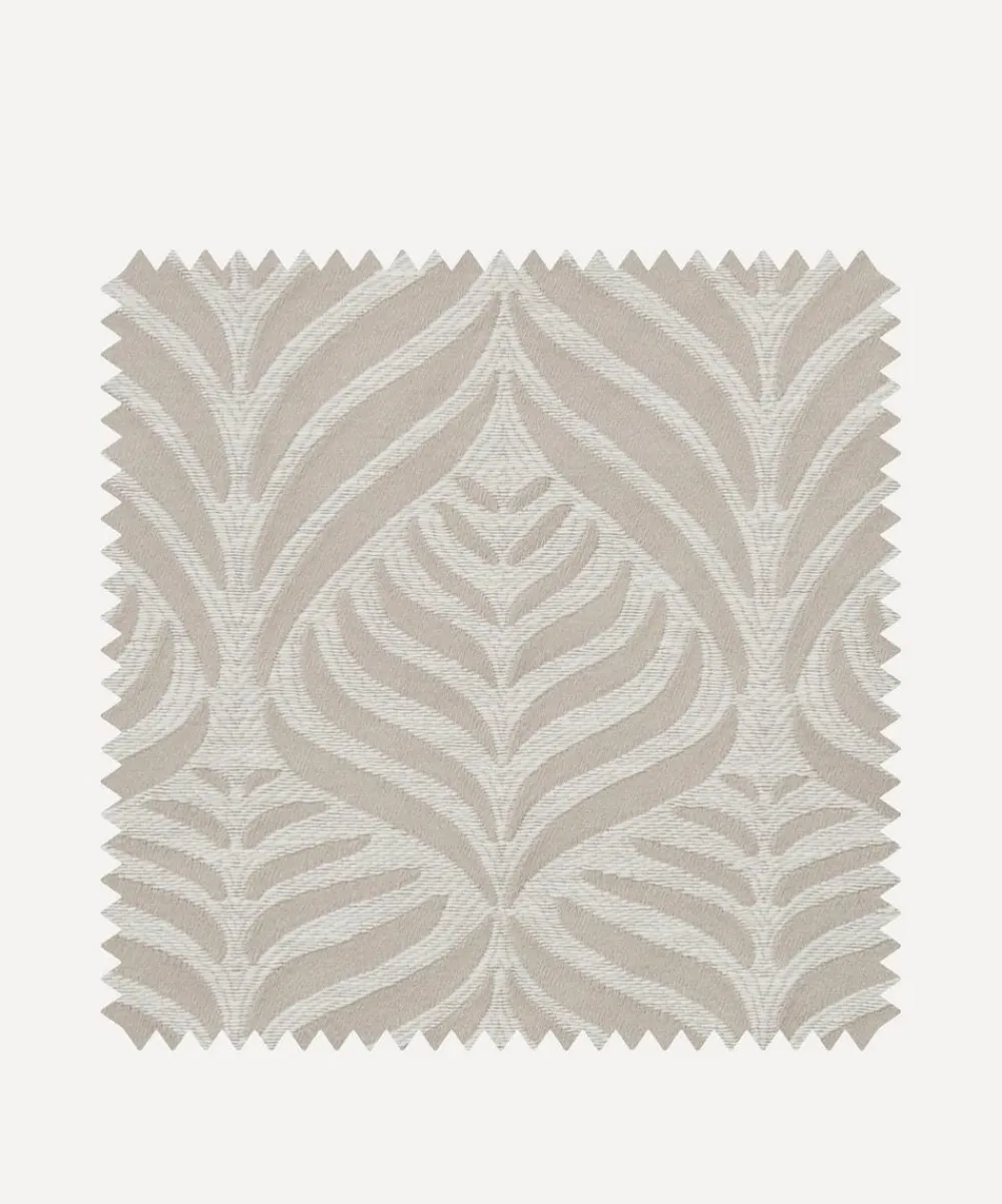 Liberty Interiors Furnishing Fabrics^Fabric Swatch - Quill Weave Yarn Jacquard in Pewter