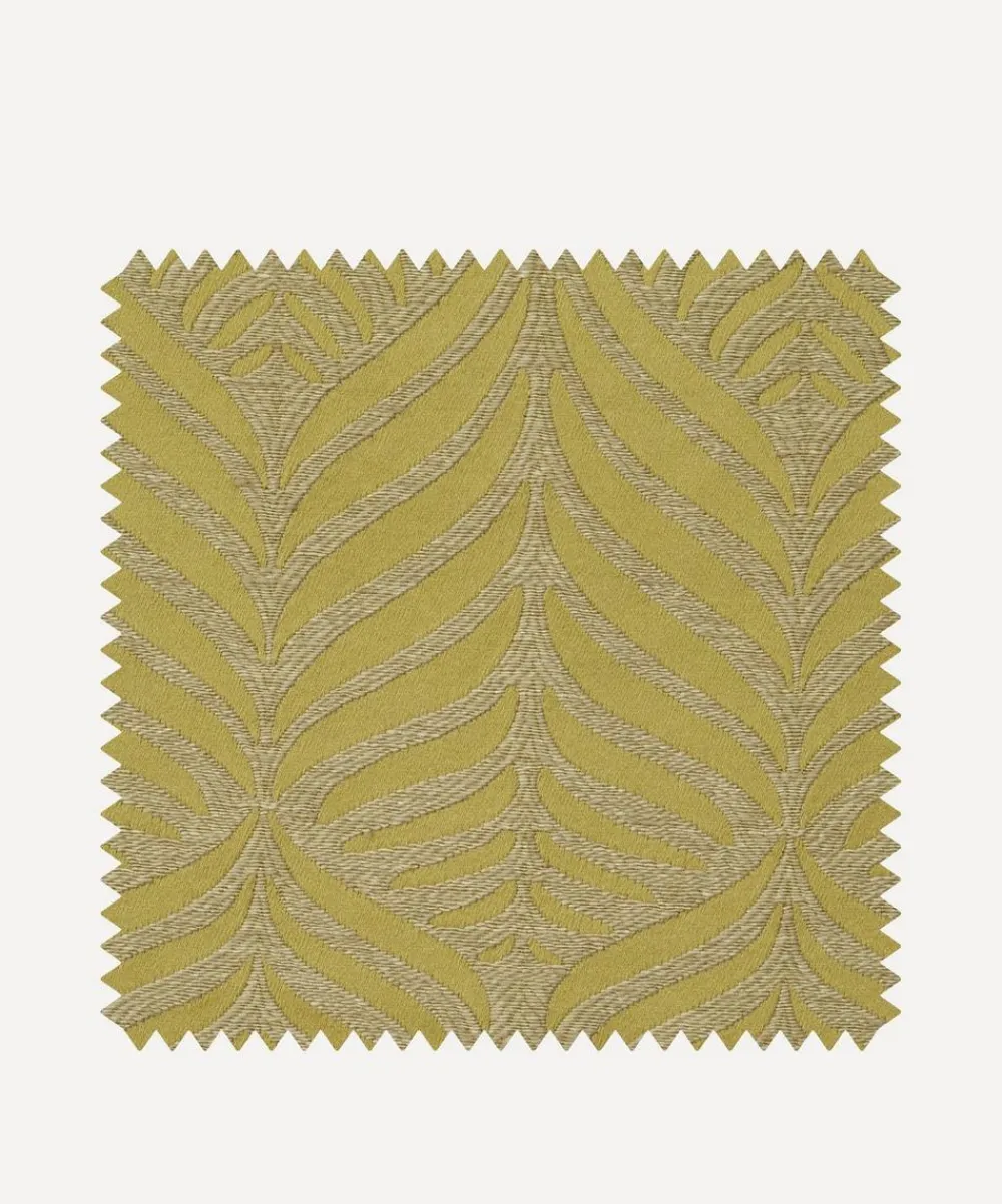 Liberty Interiors Furnishing Fabrics^Fabric Swatch - Quill Weave Yarn Jacquard in Lichen