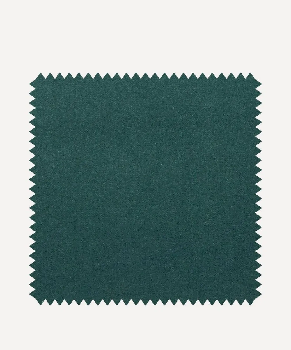 Liberty Interiors Furnishing Fabrics^Fabric Swatch - Salvia Plain Cotton Velvet