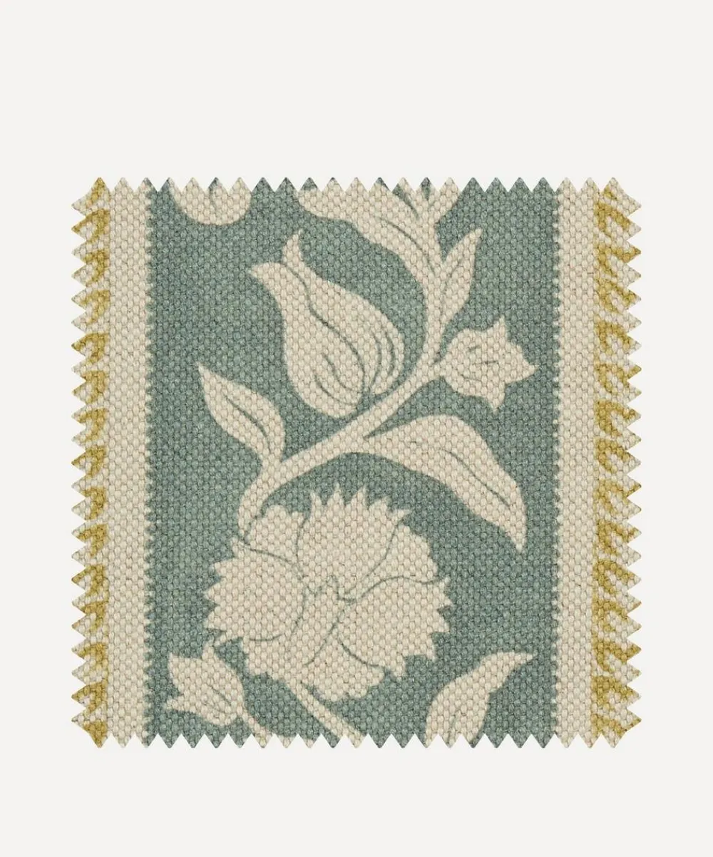 Liberty Interiors Furnishing Fabrics^Fabric Swatch - Sambourne Stripe in Salvia