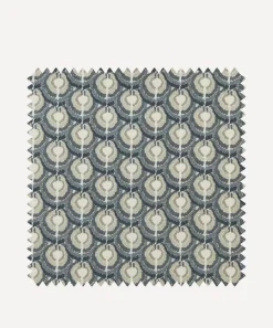 Liberty Interiors Furnishing Fabrics^Fabric Swatch - Scallop Spot Cotton in Smalt Blue