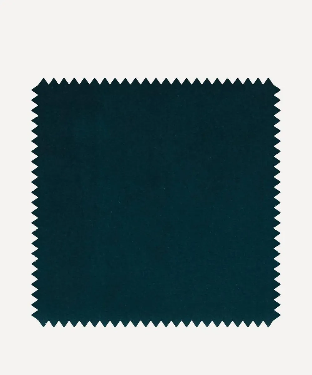 Liberty Interiors Furnishing Fabrics^Fabric Swatch - Scarab Plain Cotton Velvet