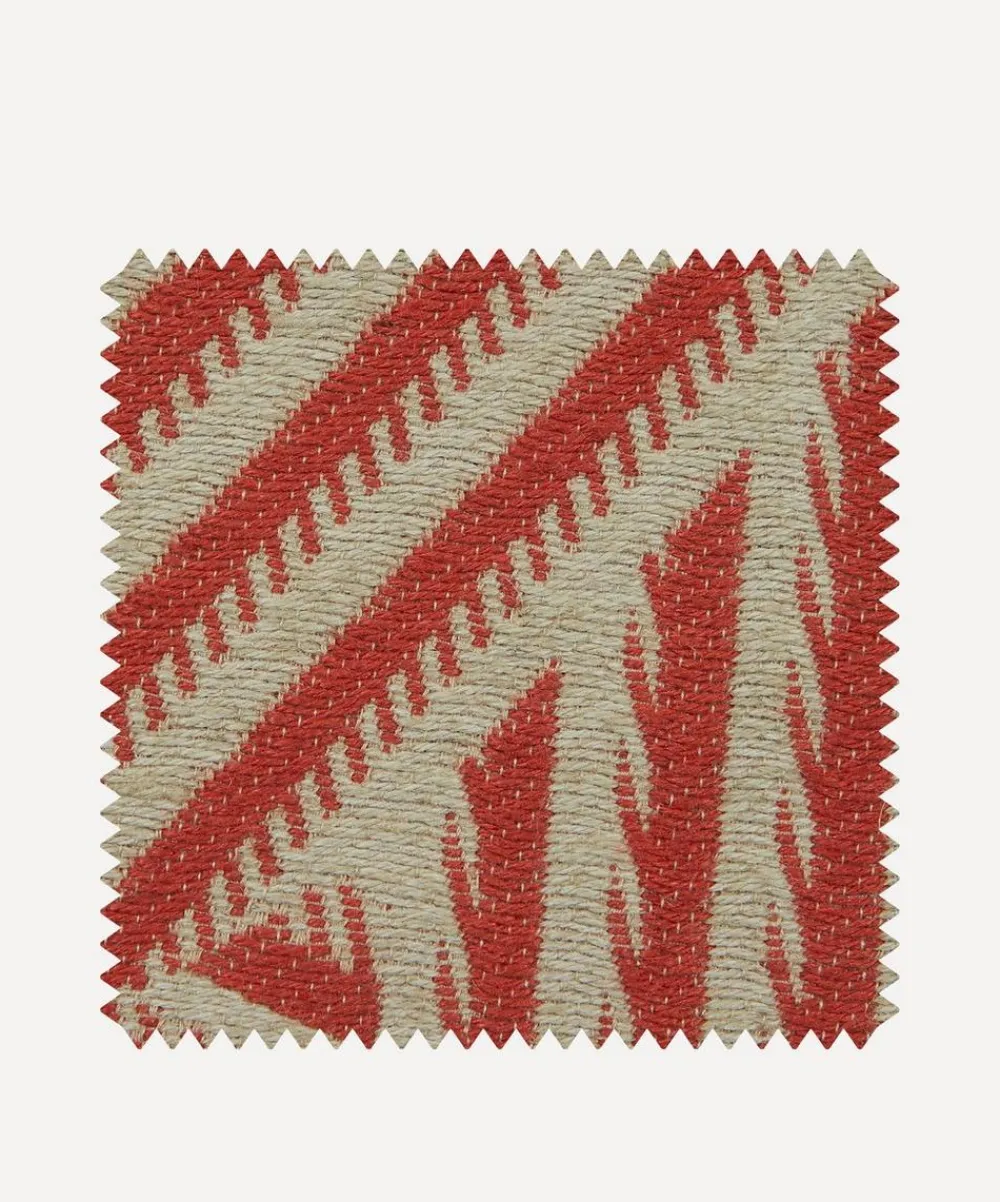 Liberty Interiors Furnishing Fabrics^Fabric Swatch - Shadow Stripe Weave in Vesuvio