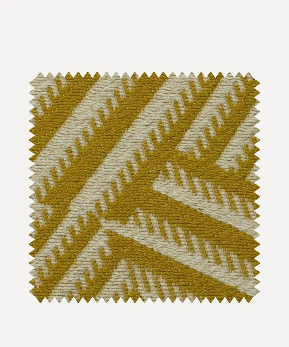 Liberty Interiors Furnishing Fabrics^Fabric Swatch - Shadow Stripe Weave in Sahara