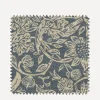 Liberty Interiors Furnishing Fabrics^Fabric Swatch - Strawberry Meadowfield Ladbroke Linen in Lapis