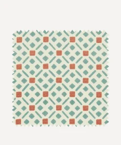 Liberty Interiors Furnishing Fabrics^Fabric Swatch - Tapestry Trellis Cotton in Robins Egg