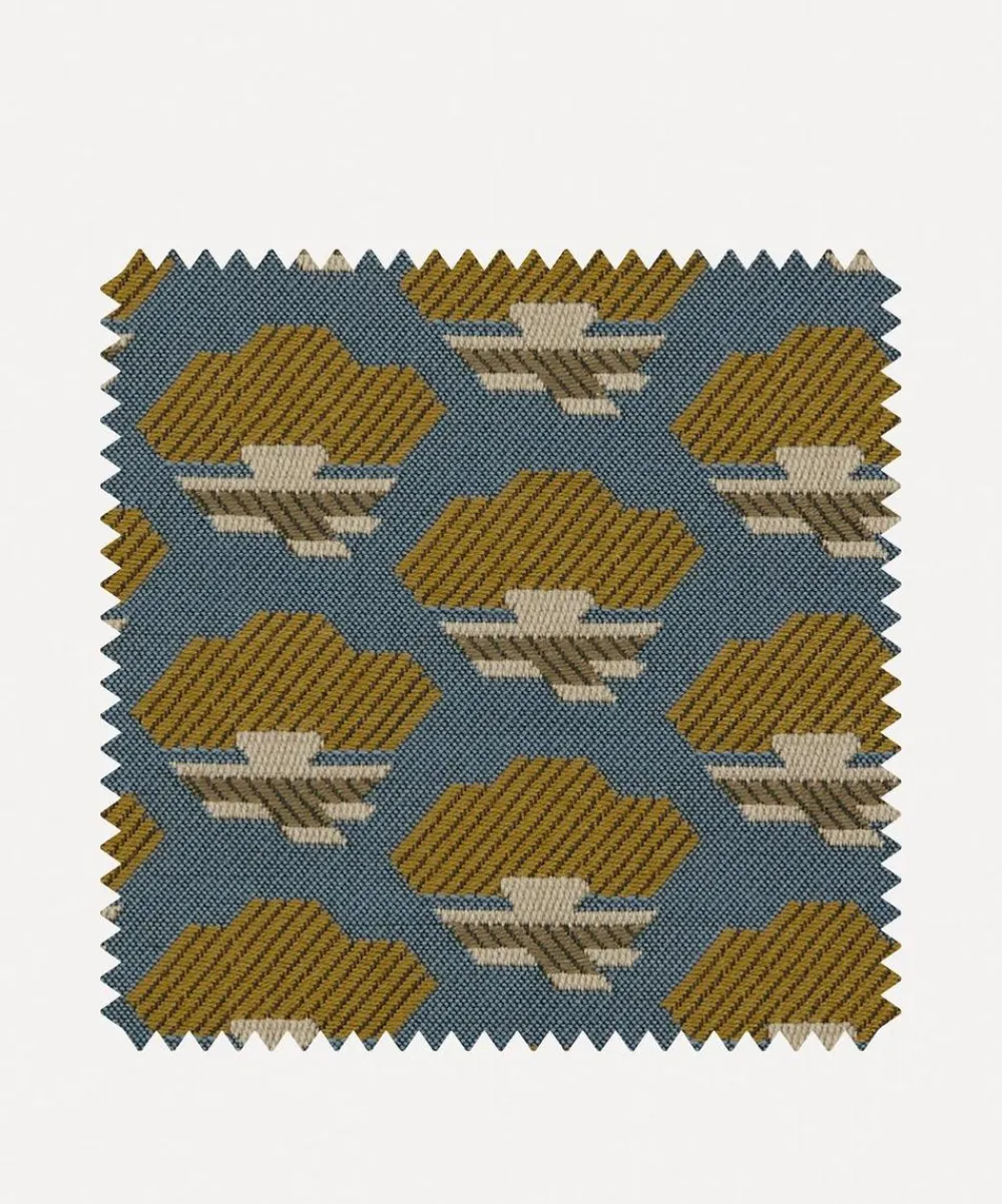 Liberty Interiors Furnishing Fabrics^Fabric Swatch - Torben in Smalt Blue