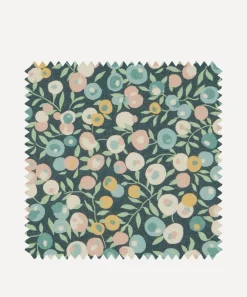 Liberty Interiors Furnishing Fabrics^Fabric Swatch - Wiltshire Blossom Cotton in Lichen