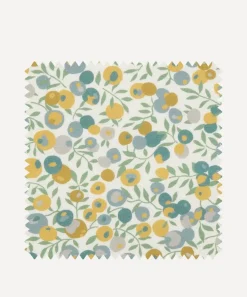 Liberty Interiors Furnishing Fabrics^Fabric Swatch - Wiltshire Blossom Cotton in Salvia