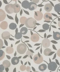 Liberty Interiors Furnishing Fabrics^Fabric Swatch - Wiltshire Blossom Landsdowne Linen in Pewter