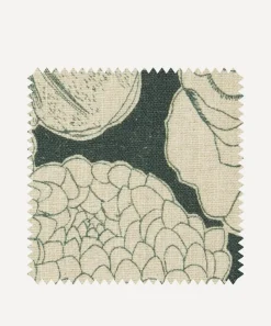 Liberty Interiors Furnishing Fabrics^Fabric Swatch - Zennor Arbour Ladbroke Linen in Jade