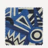 Liberty Interiors Furnishing Fabrics^Fabric Swatch - Zig Zag Linen in Aviator