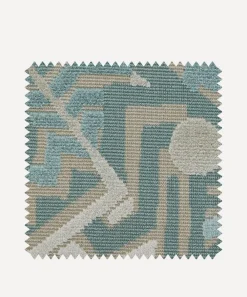 Liberty Interiors Furnishing Fabrics^Fabric Swatch - Zig Zag Velvet in Innocent