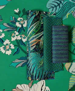Liberty Interiors Furnishing Fabrics^Fantasia Jungle Easton in Jade – Outdoor