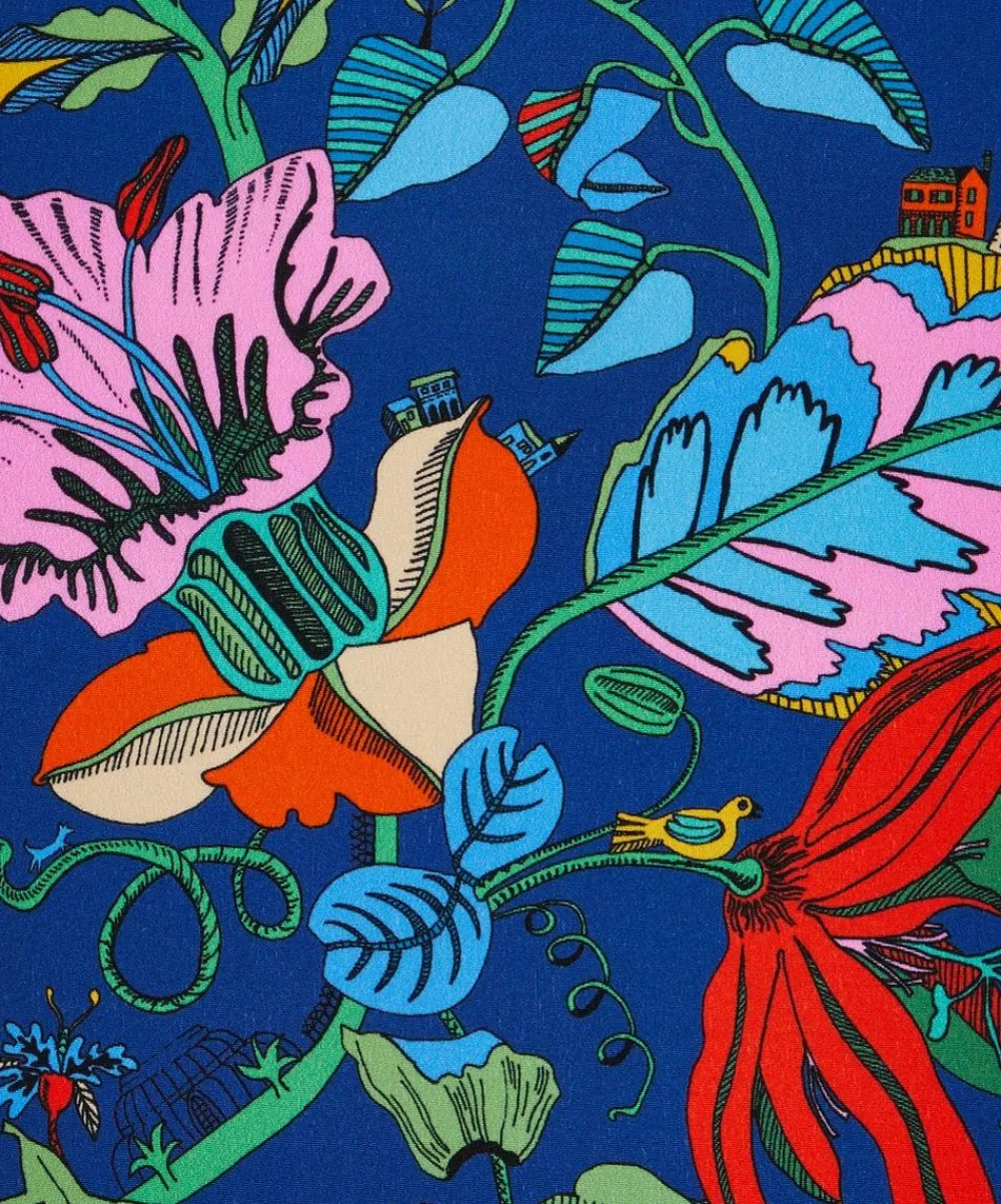 Liberty Fabrics Classic Silks|Crepe De Chine^Fantasy Land Crepe de Chine