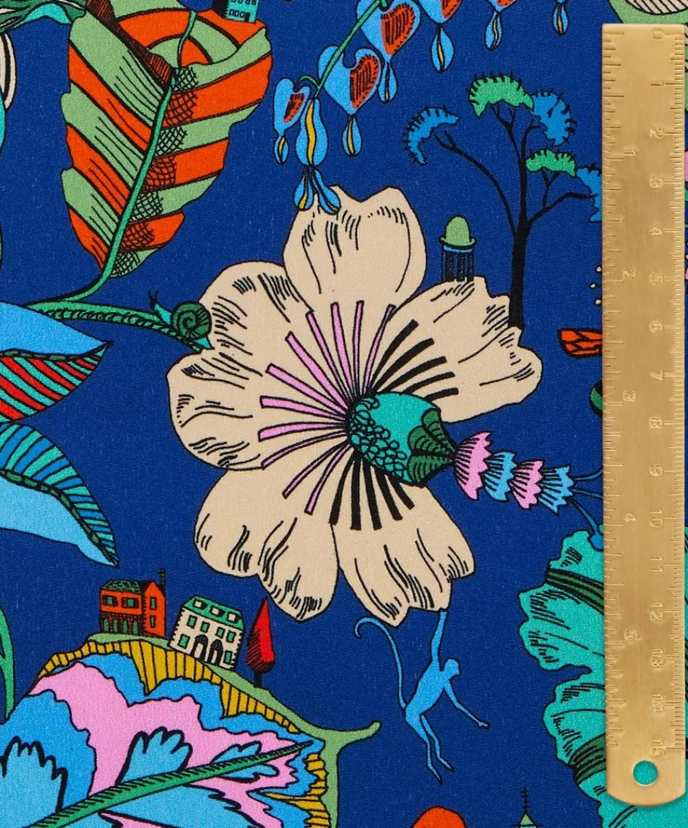 Liberty Fabrics Classic Silks|Crepe De Chine^Fantasy Land Crepe de Chine