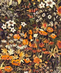 Liberty Fabrics Classic Silks|Crepe De Chine^Faria Flowers Small Crepe de Chine