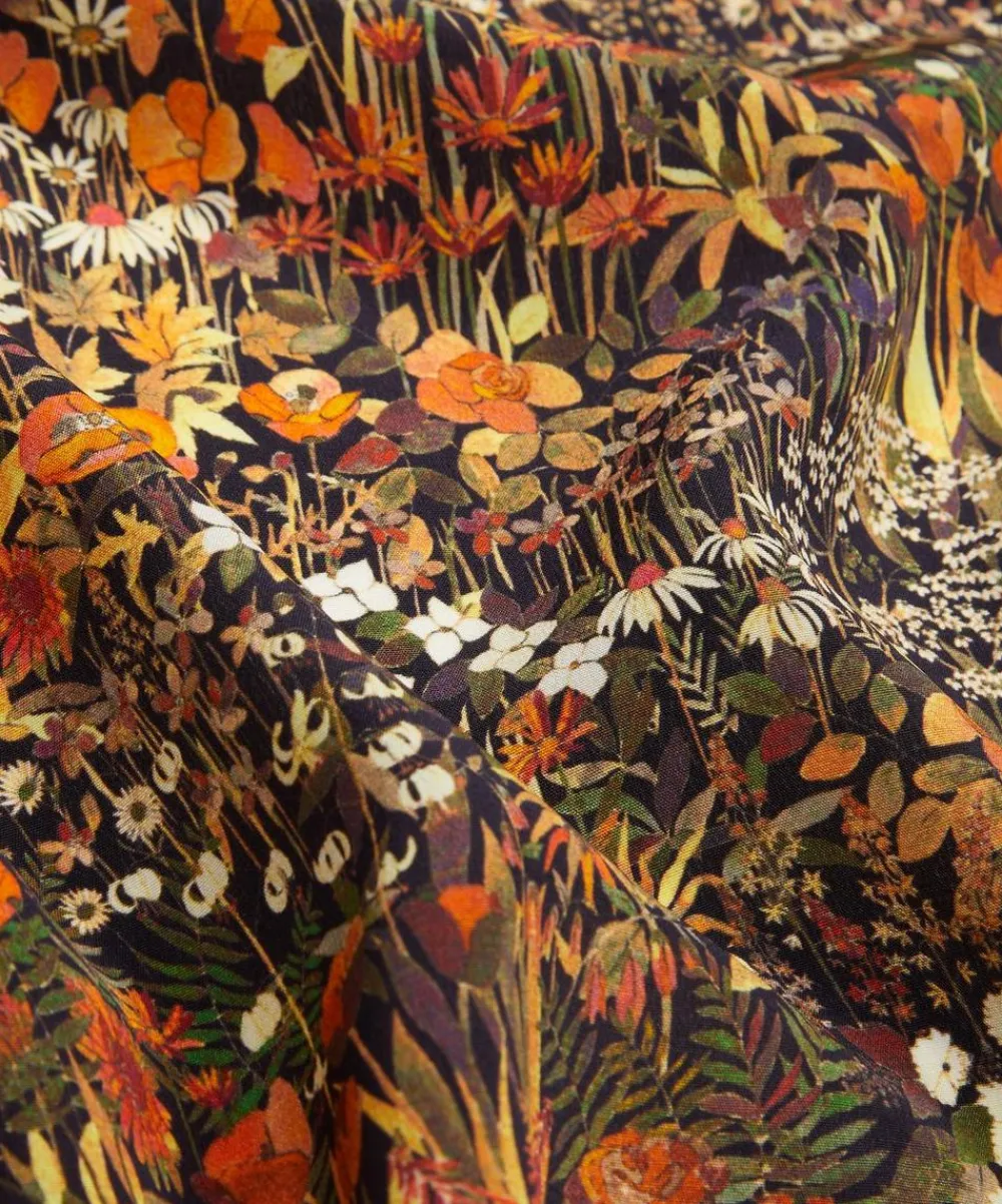 Liberty Fabrics Classic Silks|Crepe De Chine^Faria Flowers Small Crepe de Chine