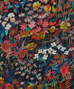 Liberty Fabrics Classic Silks|Crepe De Chine^Faria Flowers Small Crepe de Chine