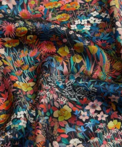 Liberty Fabrics Classic Silks|Silk Satin^Faria Flowers Small Silk Satin