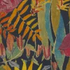 Liberty Interiors Furnishing Fabrics^Faria Flowers Vintage Velvet in Lichen