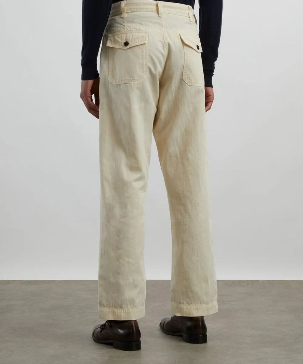 Drakes Trousers^Fatigue Trousers