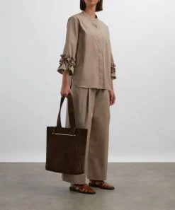 S Max Mara Tops^Favola Flared Poplin Shirt