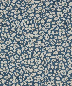 Liberty Interiors Furnishing Fabrics^Feather Petals Linen in Lapis