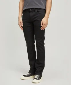 Paige Jeans^Federal Slim Straight Fit Black Shadow Jeans