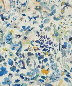 Liberty Interiors Furnishing Fabrics^Felda Wild Cotton in Lapis