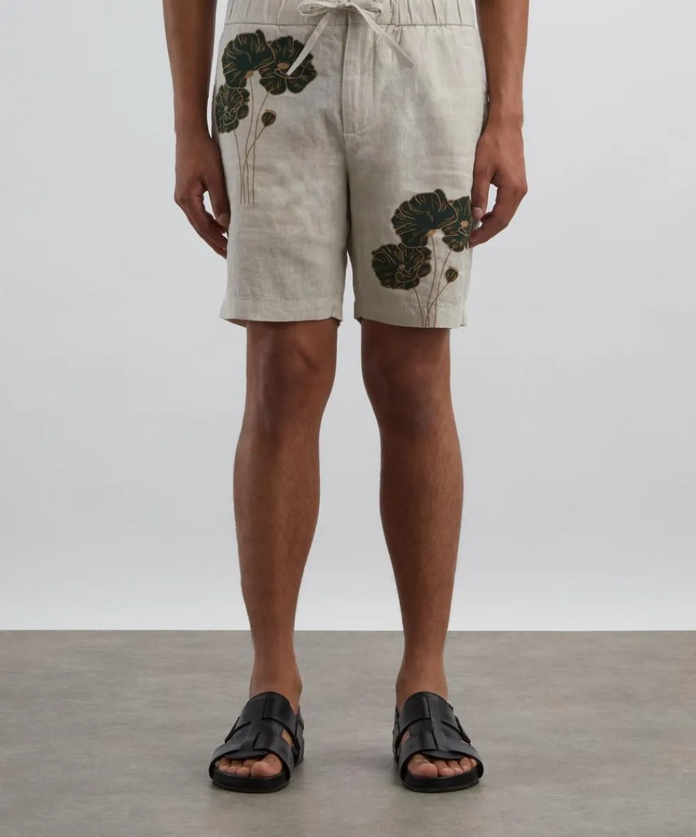 Frescobol Carioca Shorts^Felipe Linen Shorts