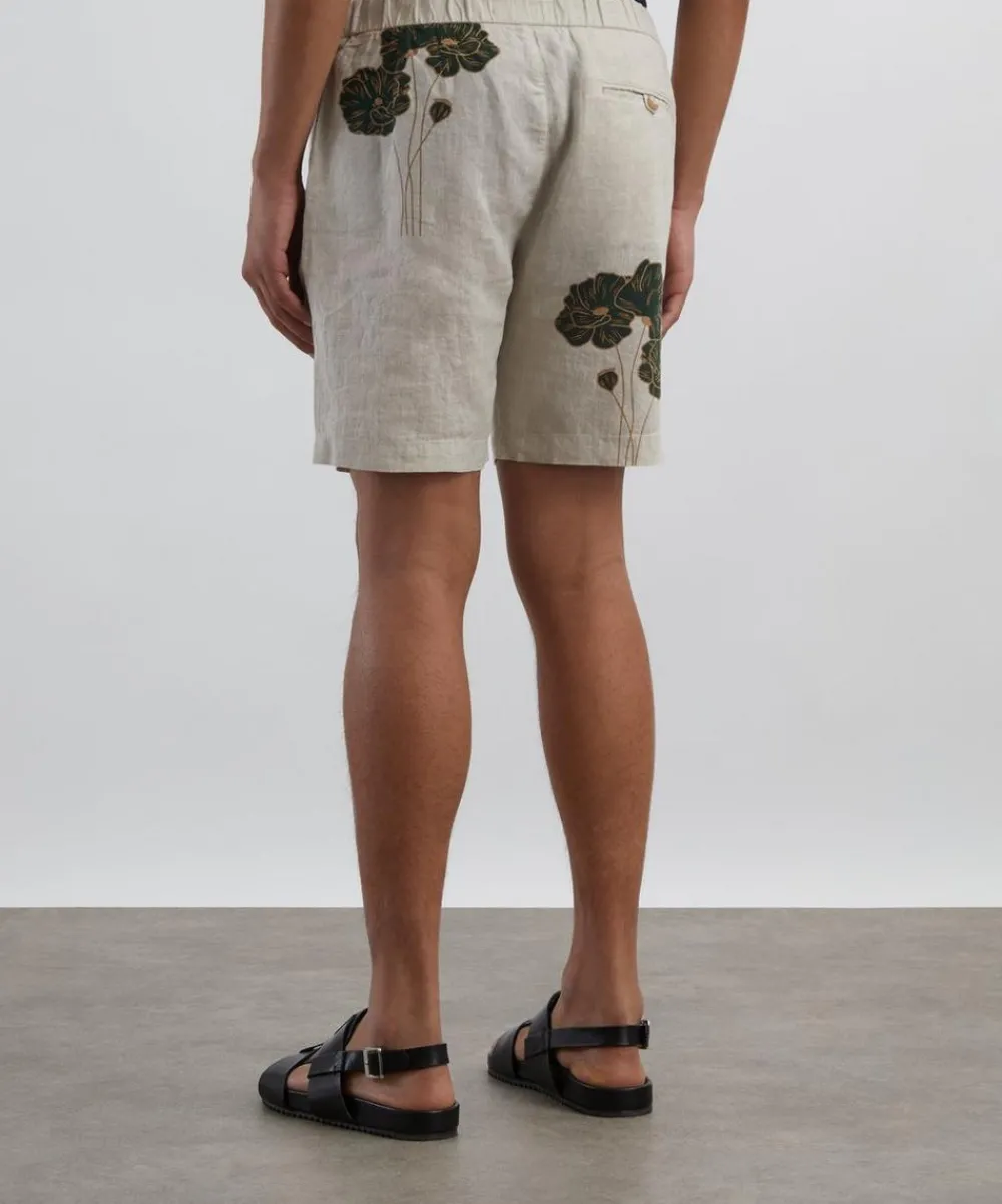 Frescobol Carioca Shorts^Felipe Linen Shorts