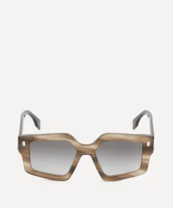 Fendi Sunglasses & Glasses^Roma Hexagonal Havana Acetate Sunglasses