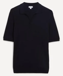 Sunspel Tops^Fine Rib Polo Shirt